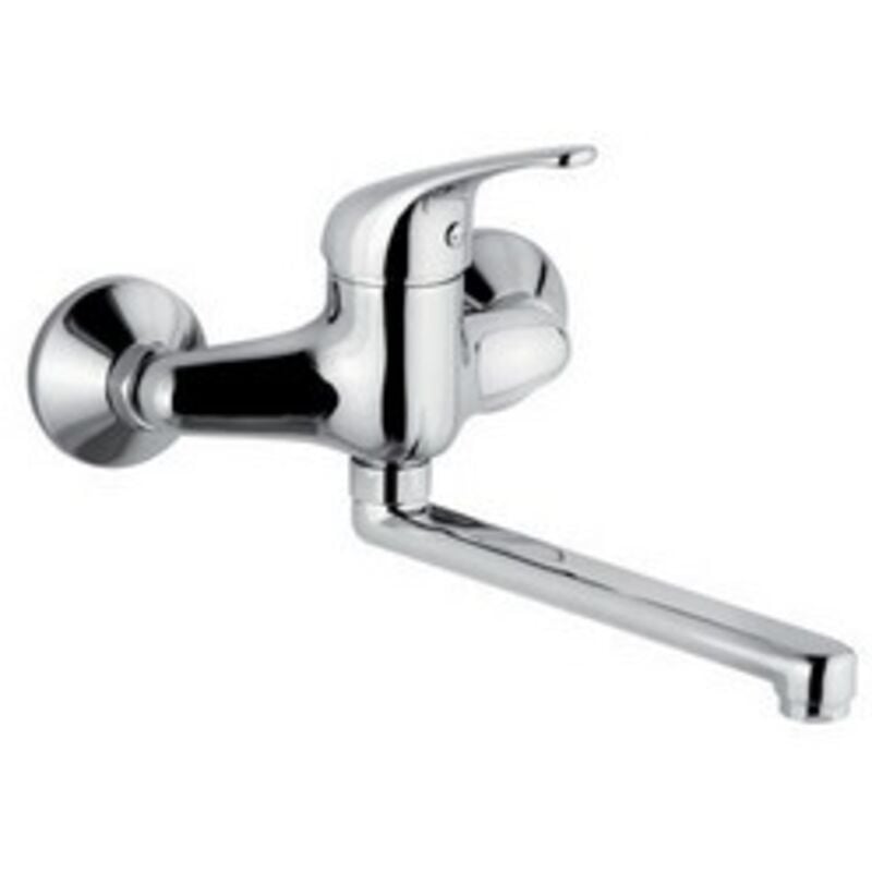 foto del prodotto miscelatore monocomando lavello a muro linea epic cromo