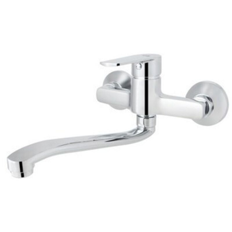 foto del prodotto miscelatore monocomando lavello a muro margot cromo