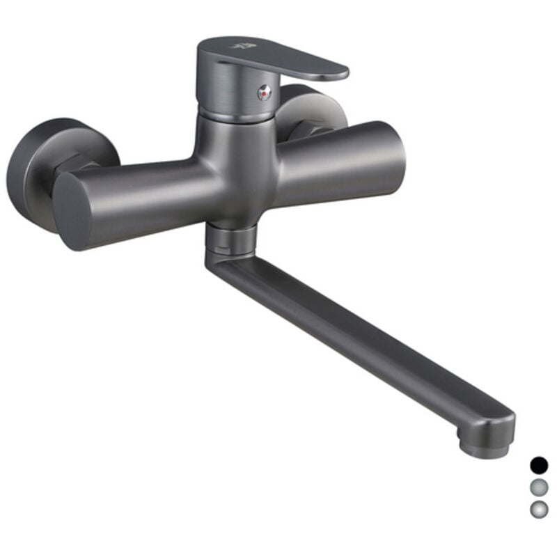 foto del prodotto miscelatore monocomando lavello a muro serie lizzy cromo