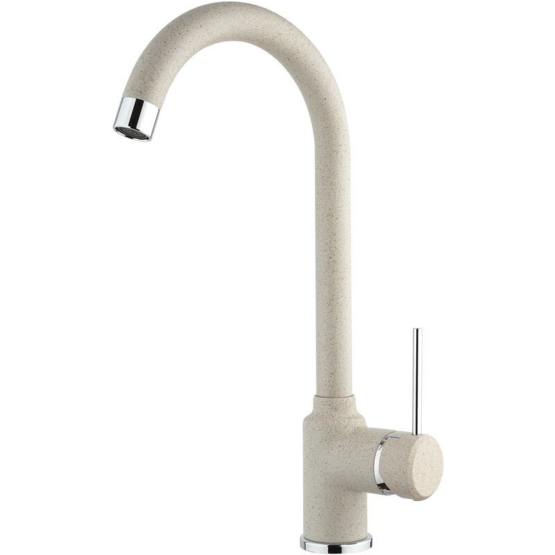 foto del prodotto miscelatore monocomando lavello, single lever sink mixer, granito avena
