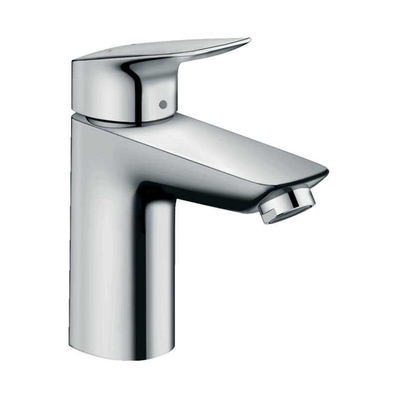 foto del prodotto miscelatore monocomando per lavabo 100 in ottone cromato con saltarello hansgrohe logis