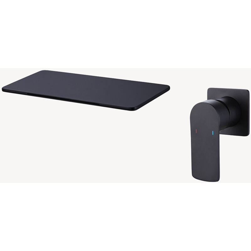 foto del prodotto miscelatore monocomando per lavabo design cascade nero