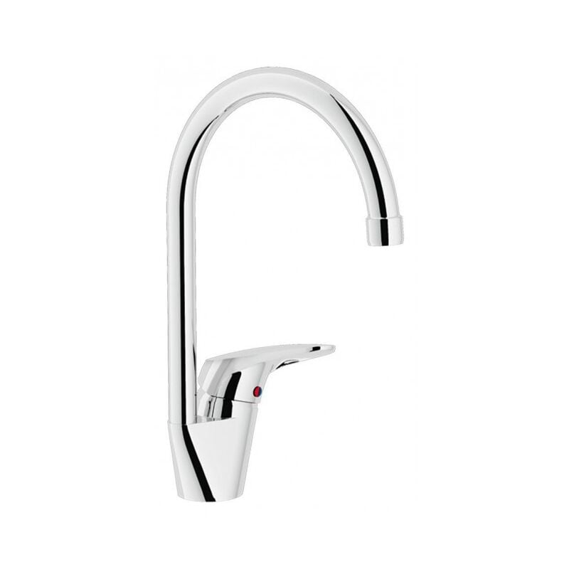 foto del prodotto miscelatore monocomando per lavello 220x315 mm in ottone cromato nobili hera