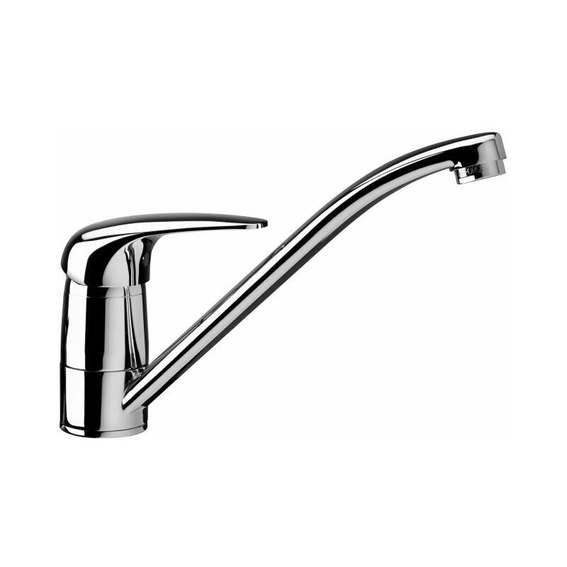 foto del prodotto miscelatore monocomando per lavello con canna orientabile paffoni serie duemila du182tcr cromato ottone