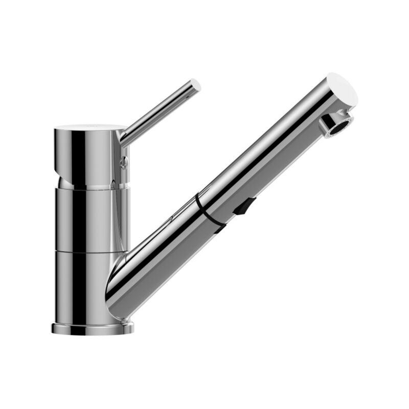 foto del prodotto miscelatore monocomando per lavello con doccetta estraibile paffoni serie birillo bi183cr cromato ottone