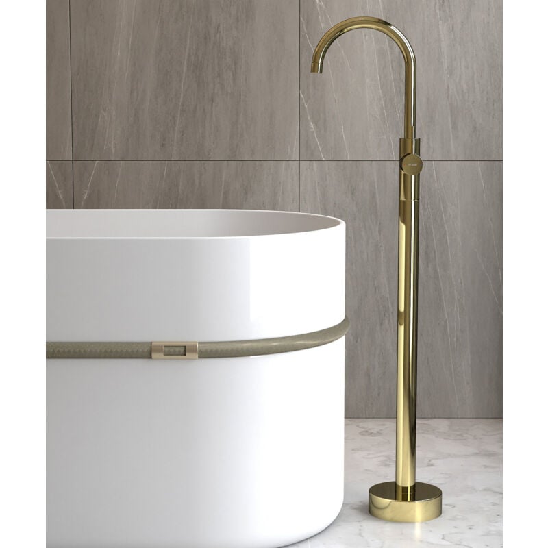 foto del prodotto miscelatore monocomando per vasca oro - corbeau