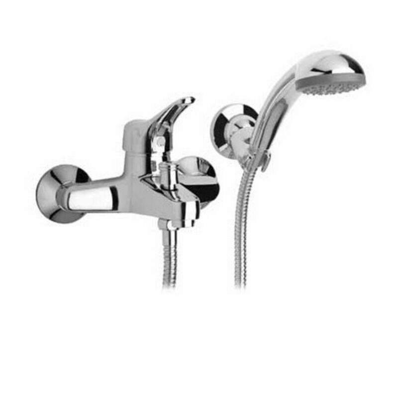 foto del prodotto miscelatore monocomando vasca con accessori linea derby cromo