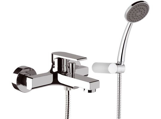 foto del prodotto miscelatore monocomando vasca con accessori tondo moderno