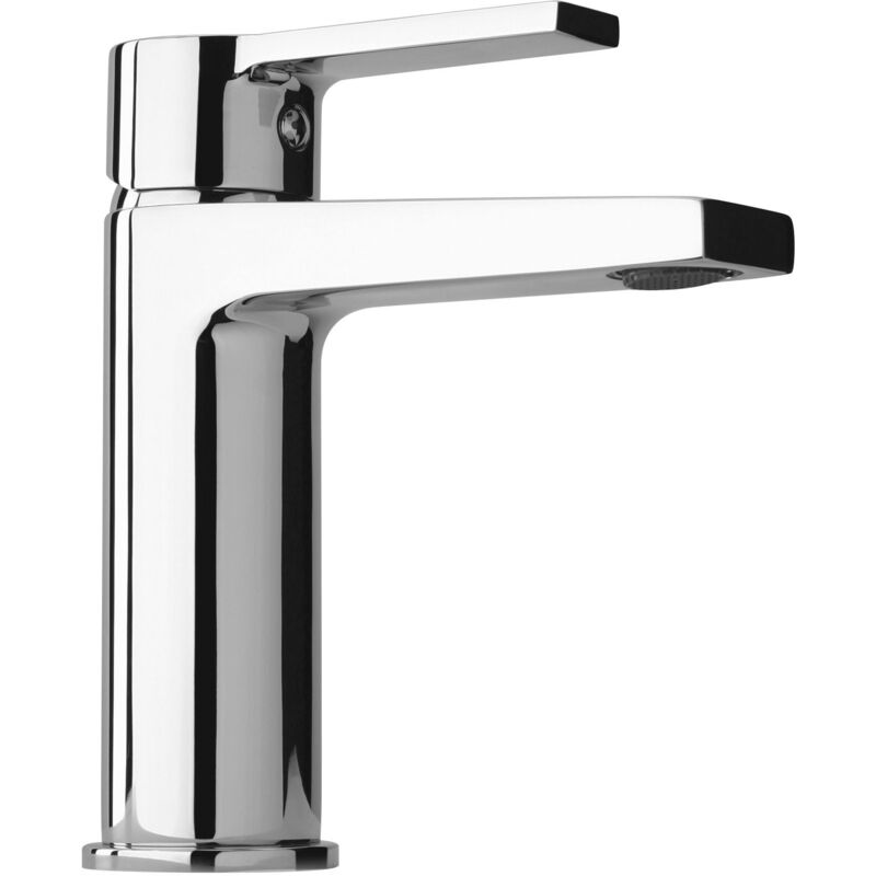 foto del prodotto miscelatore monoforo lavabo con flessibili di collegamento paini le mans 90cr205 cromo senza piletta di scarico