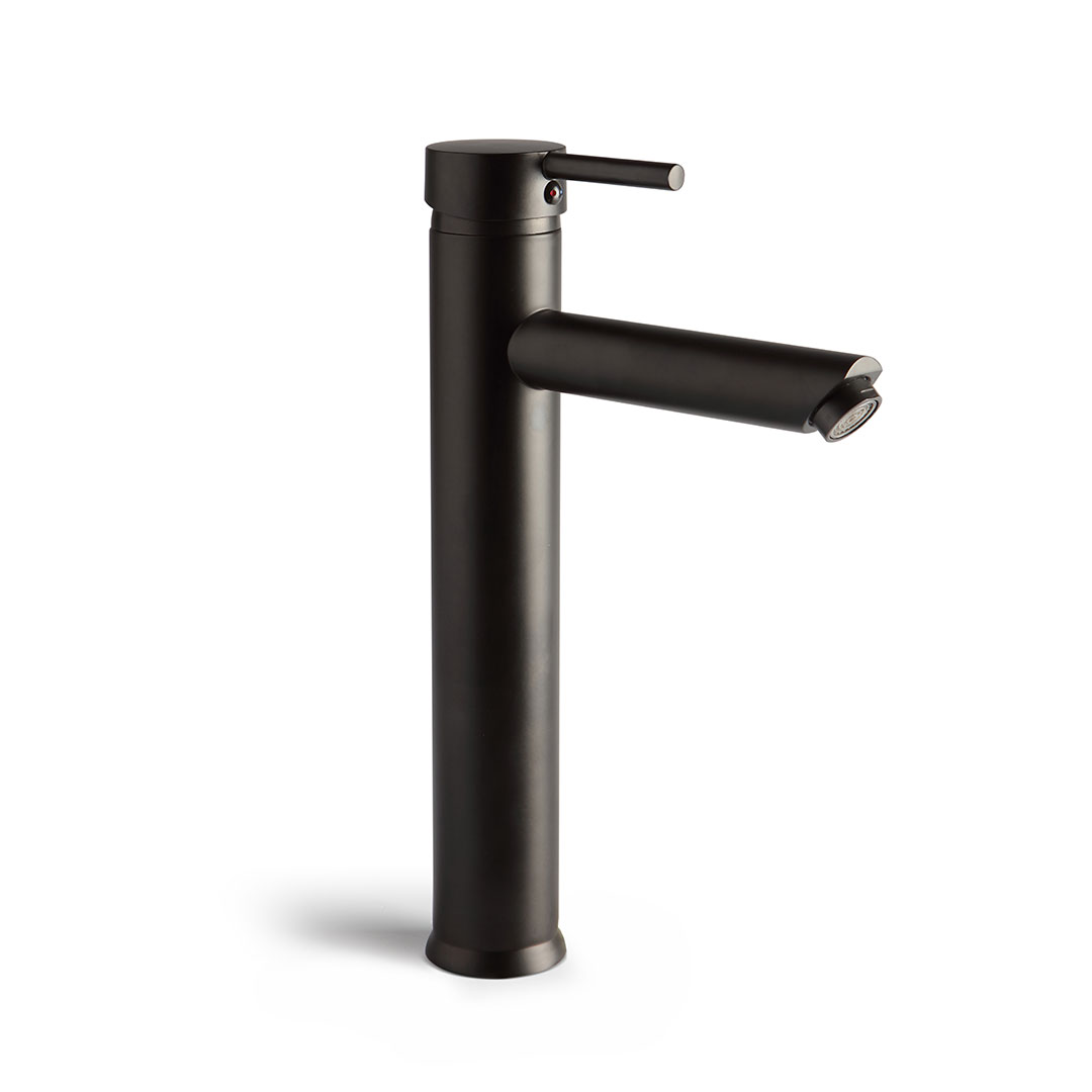 foto del prodotto miscelatore nero opaco per lavabo bagno
