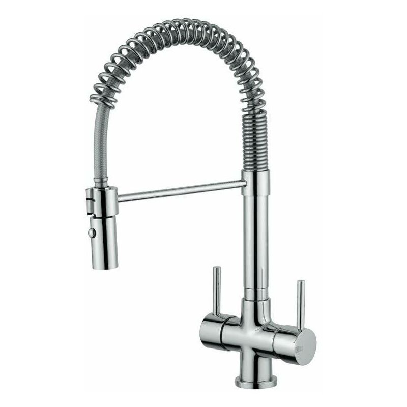 foto del prodotto miscelatore per acqua filtrata 3 vie con molla rub.magistro 303 4 cromo