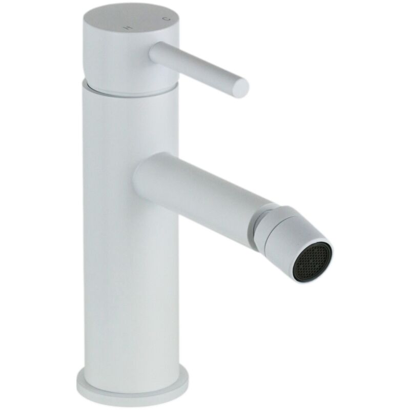 foto del prodotto miscelatore per bidet in colore bianco opaco linea moderna pollini jessy mxbimcmmcbo bianco opaco