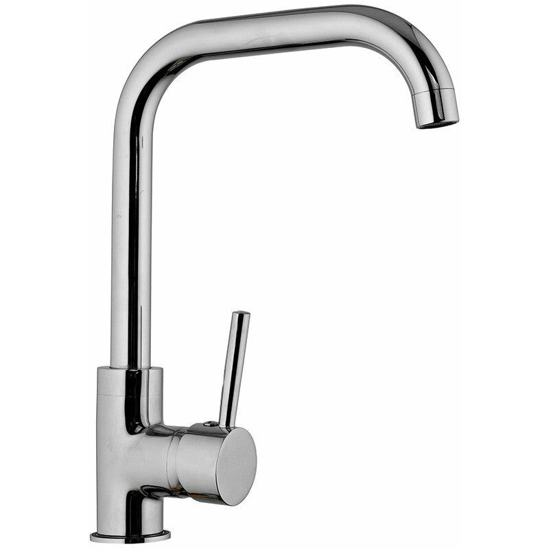 foto del prodotto miscelatore per cucina cromato minimalista