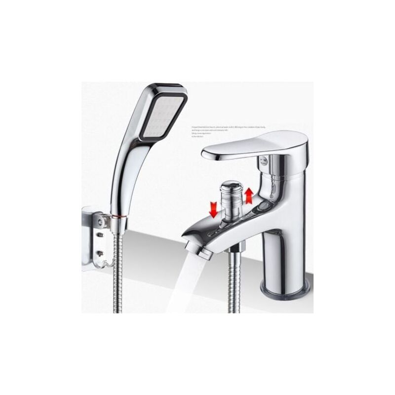 foto del prodotto miscelatore per doccia, rubinetto per doccia a foro singolo, rubinetto per acqua calda e fredda, rubinetto per lavabo in lega, rubinetto per acqua