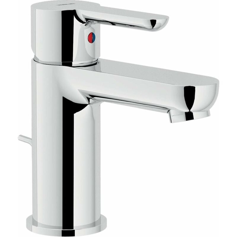foto del prodotto miscelatore per lavabo con piletta di scarico nobili abc ab87118 1cr cromo