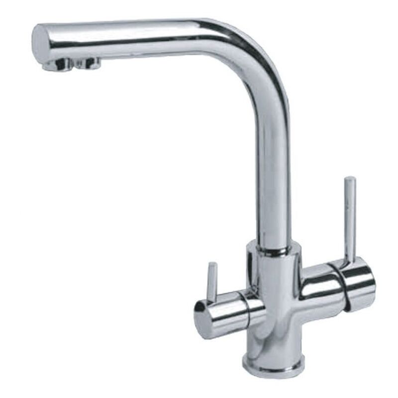 foto del prodotto miscelatore per lavabo cromo acqua pura tre vie