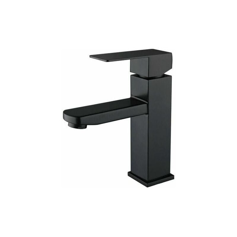 immagine 0 del prodotto miscelatore per lavabo in acciaio inox 304 nero acqua calda e fredda regolabile