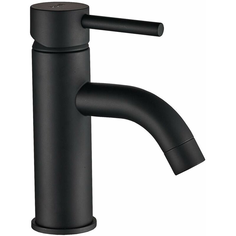 foto del prodotto miscelatore per lavabo nero opaco ponsi dante btdankla01 nero opaco