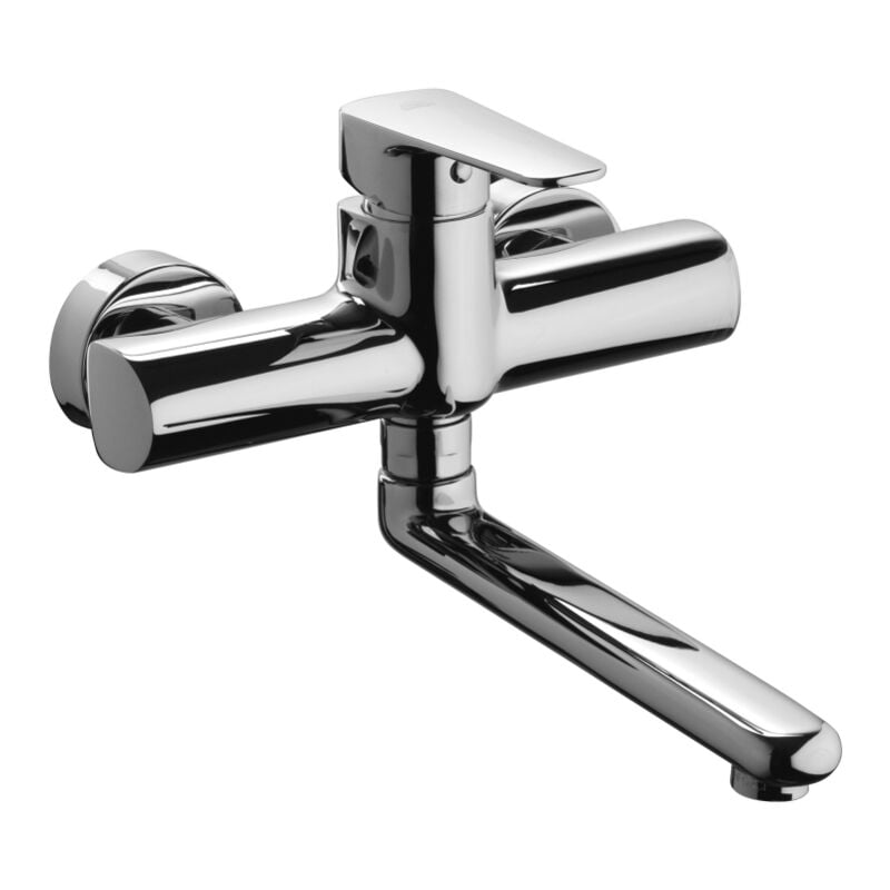 foto del prodotto miscelatore per lavello a parete paffoni serie sly sy161cr cromato ottone