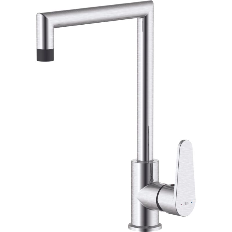 foto del prodotto miscelatore per lavello fangolo in acciaio inox e nero essebagno
