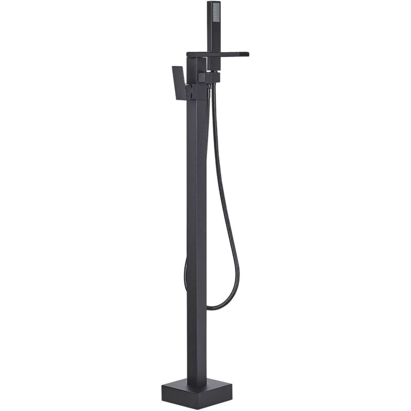 foto del prodotto miscelatore per vasca freestanding in nero opaco moderno 118 cm boyoma