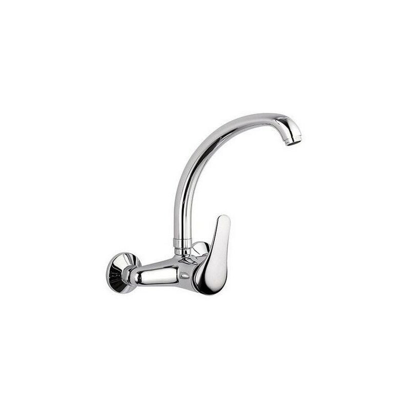 foto del prodotto miscelatore rubinetto a parete monocomando cucina lavabo a canna alta 69411