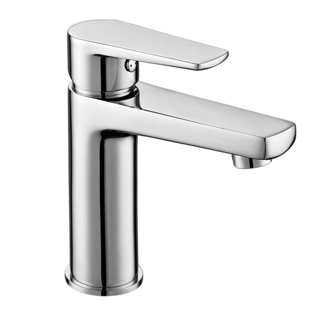 foto del prodotto miscelatore rubinetto asia per lavabo in ottone colore cromato con piletta confezione 1