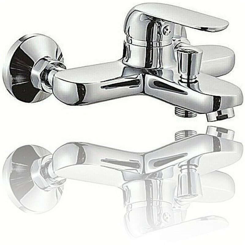 immagine 0 del prodotto miscelatore rubinetto con deviatore vasca da bagno monocomando cromato 52955 trade shop traesio