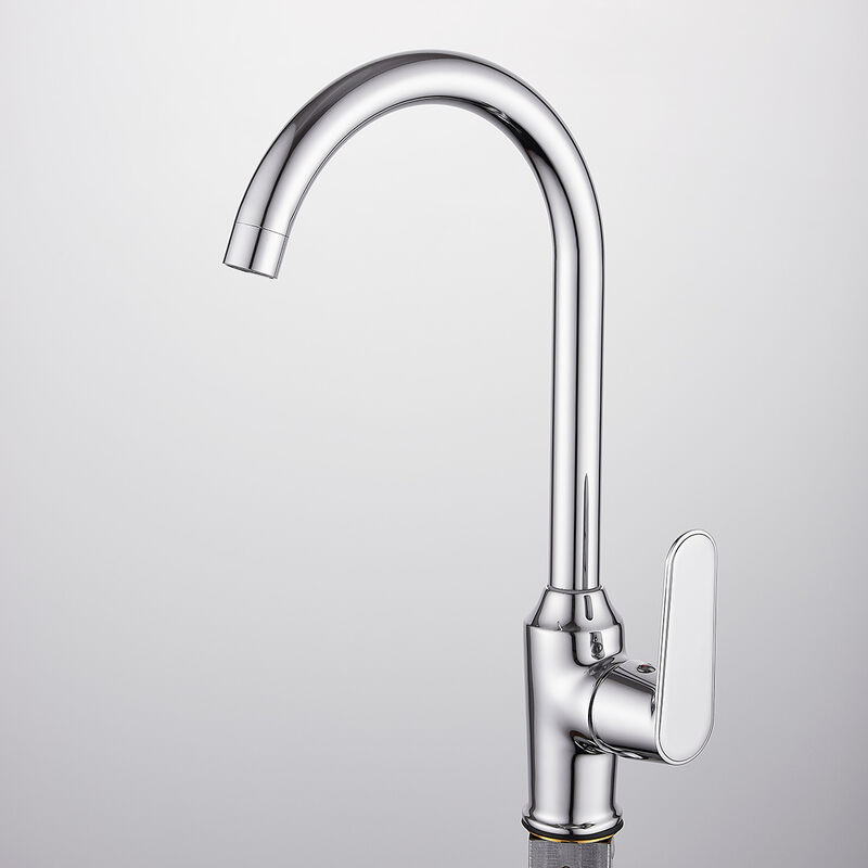 foto del prodotto miscelatore rubinetto cromato girevole per lavello cucina completo di kit x002 5