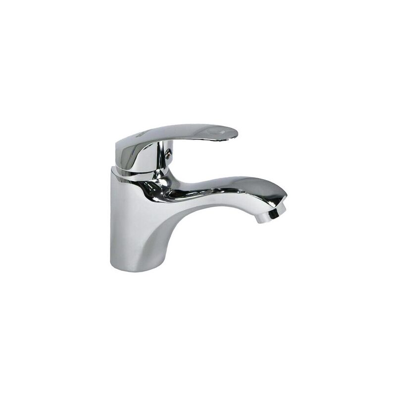 foto del prodotto miscelatore rubinetto cromato per lavabo lavandino bagno flessibili inclusi