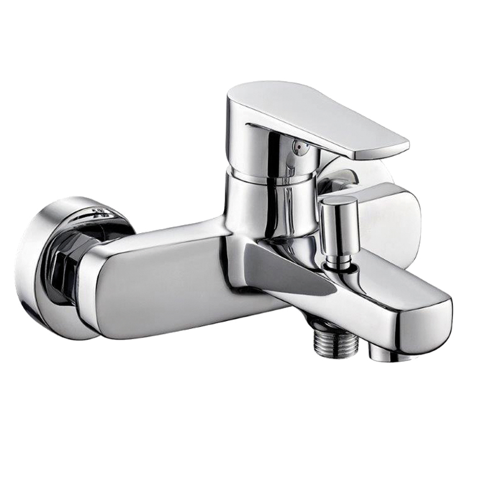 foto del prodotto miscelatore rubinetto esterno vasca asia in ottone cromato con set doccia confezione 1