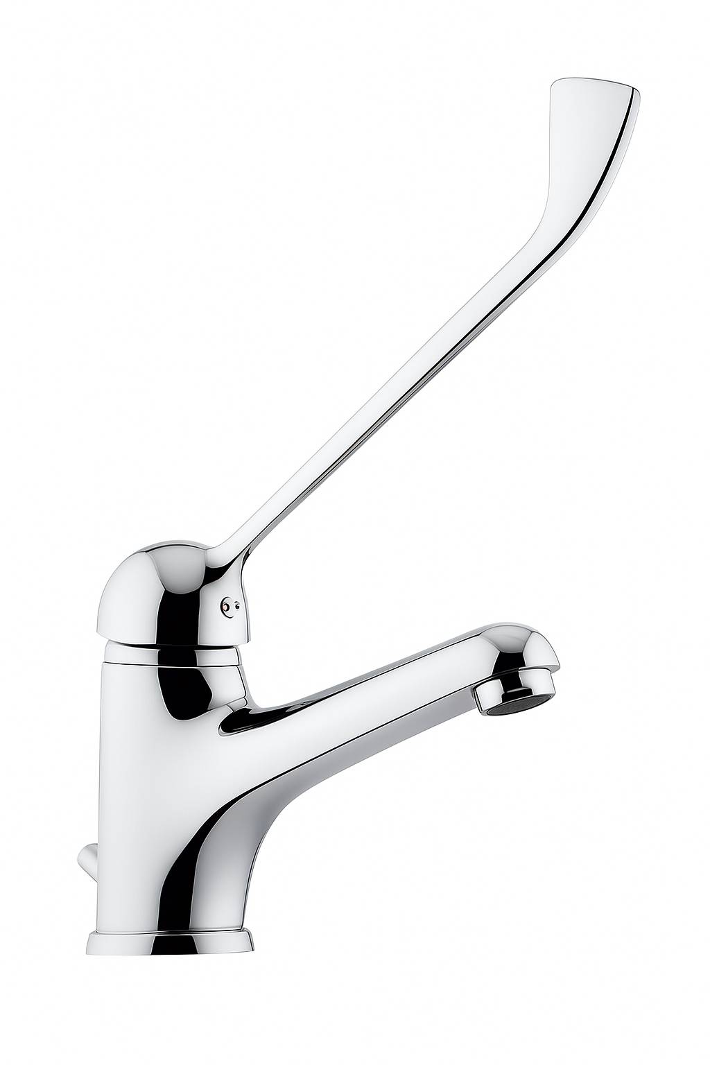 foto del prodotto miscelatore rubinetto lavabo comando a gomito con leva clinica