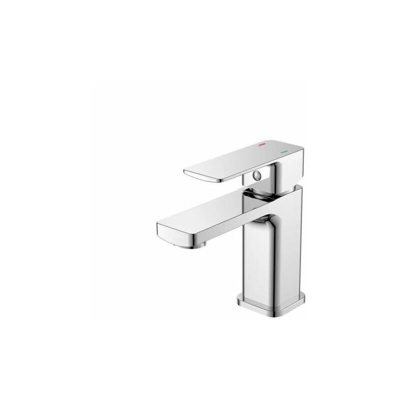foto del prodotto miscelatore rubinetto lavabo lavello bagno ottone cromato piletta shape 87114