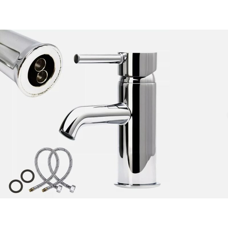 foto del prodotto miscelatore rubinetto lavello bagno bidet cucina in ottone cromato 17cm, design elegante, materiali di alta qualit e facile installazione maka