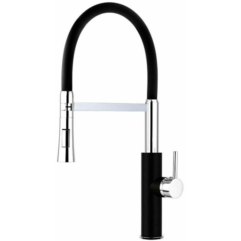 foto del prodotto miscelatore rubinetto lavello cucina con doccetta monocomando canna alta 59593