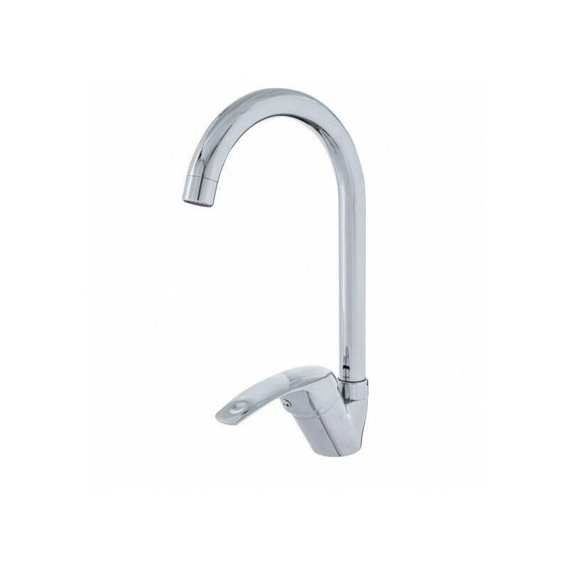 foto del prodotto miscelatore rubinetto monocomando per lavabo cucina canna alta cromato 52334a