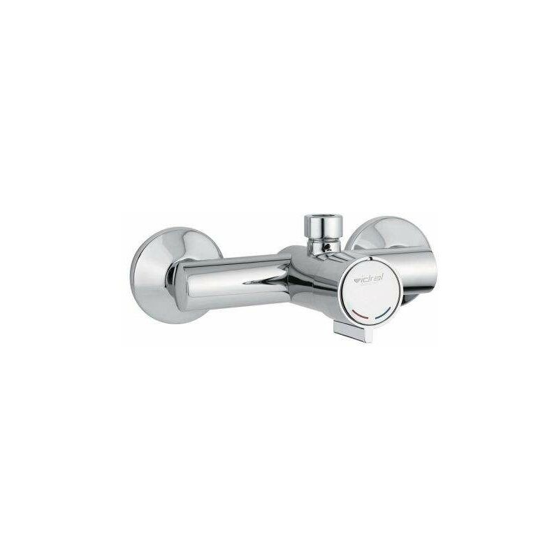 foto del prodotto miscelatore temporizzato per doccia 15 sec serie minimal idral 08132 cromato ottone