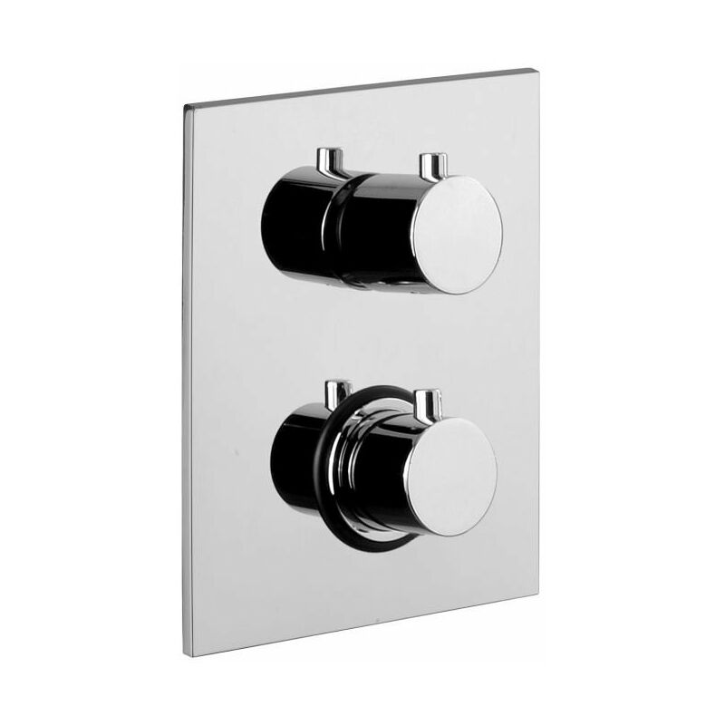 foto del prodotto miscelatore termostatico doccia ad incasso, piastra 150x200 mm paffoni serie light liq513cr cromato ottone