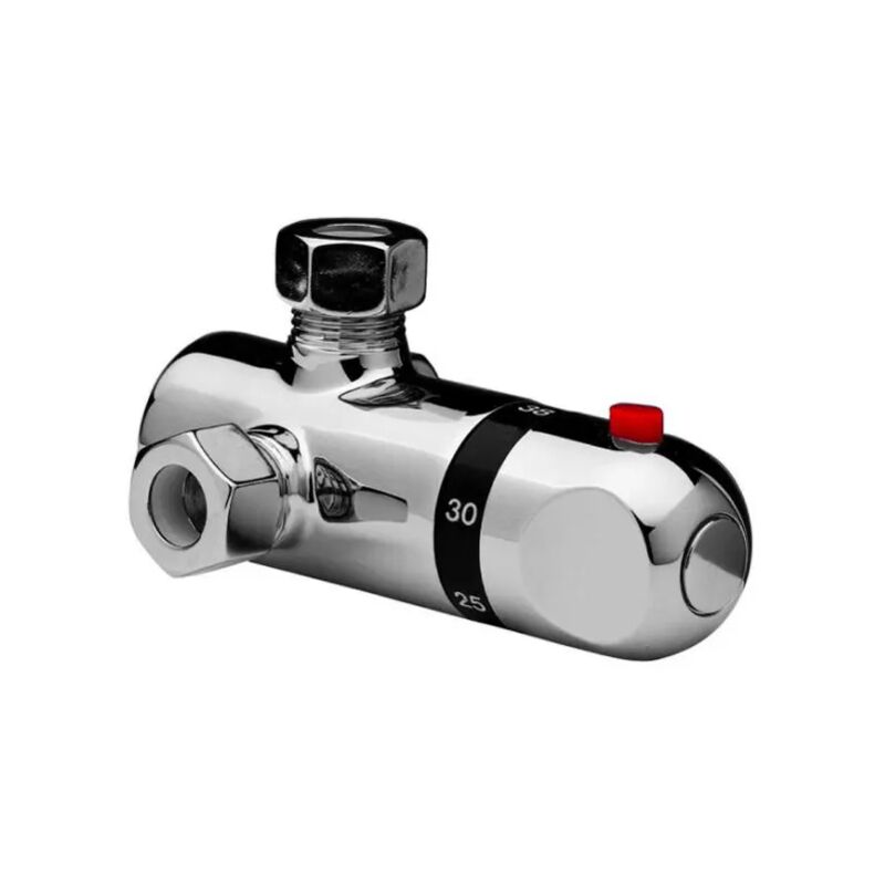 foto del prodotto miscelatore termostatico esterno sotto boiler huber