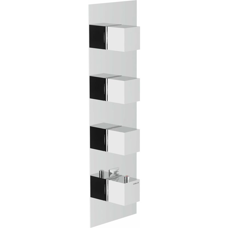 foto del prodotto miscelatore termostatico incasso nobili serie seven we00103 qcr cromato ottone