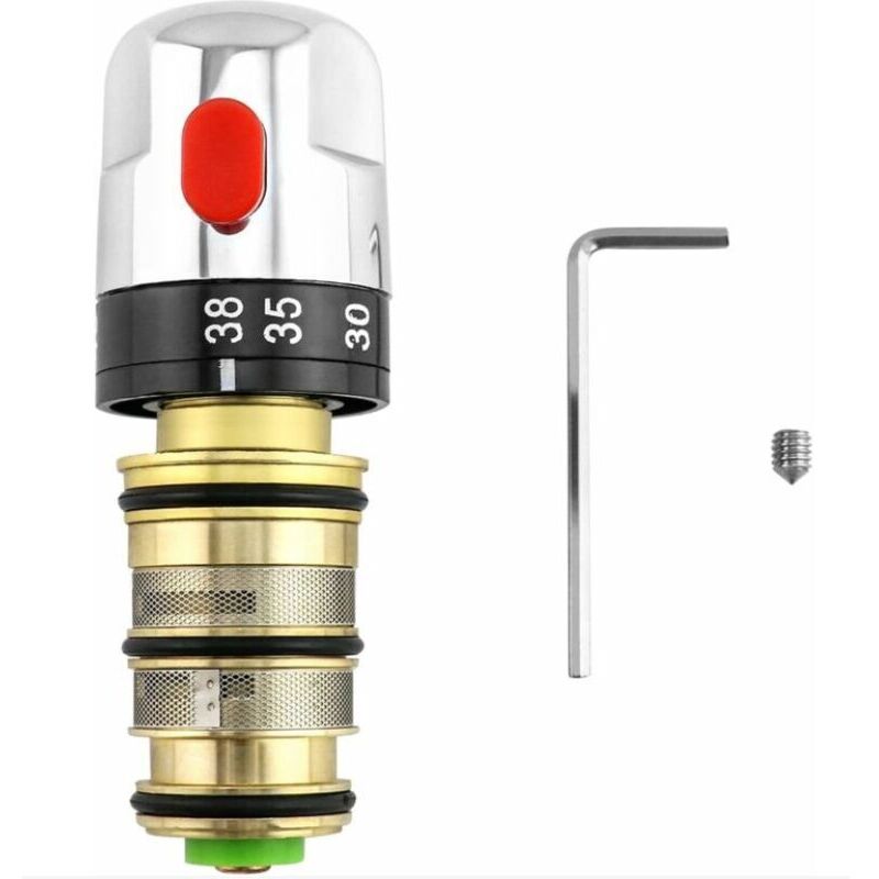 foto del prodotto miscelatore termostatico, miscelatore termostatico doccia, cartuccia miscelatore doccia in ottone