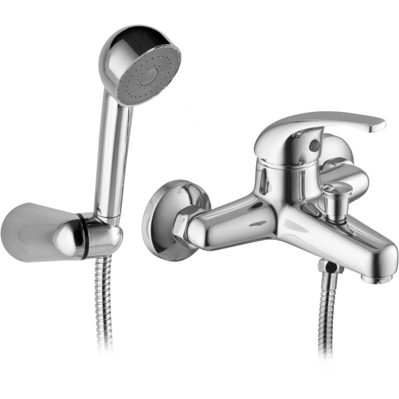 foto del prodotto miscelatore vasca con kit doccia serie marittima porta bini