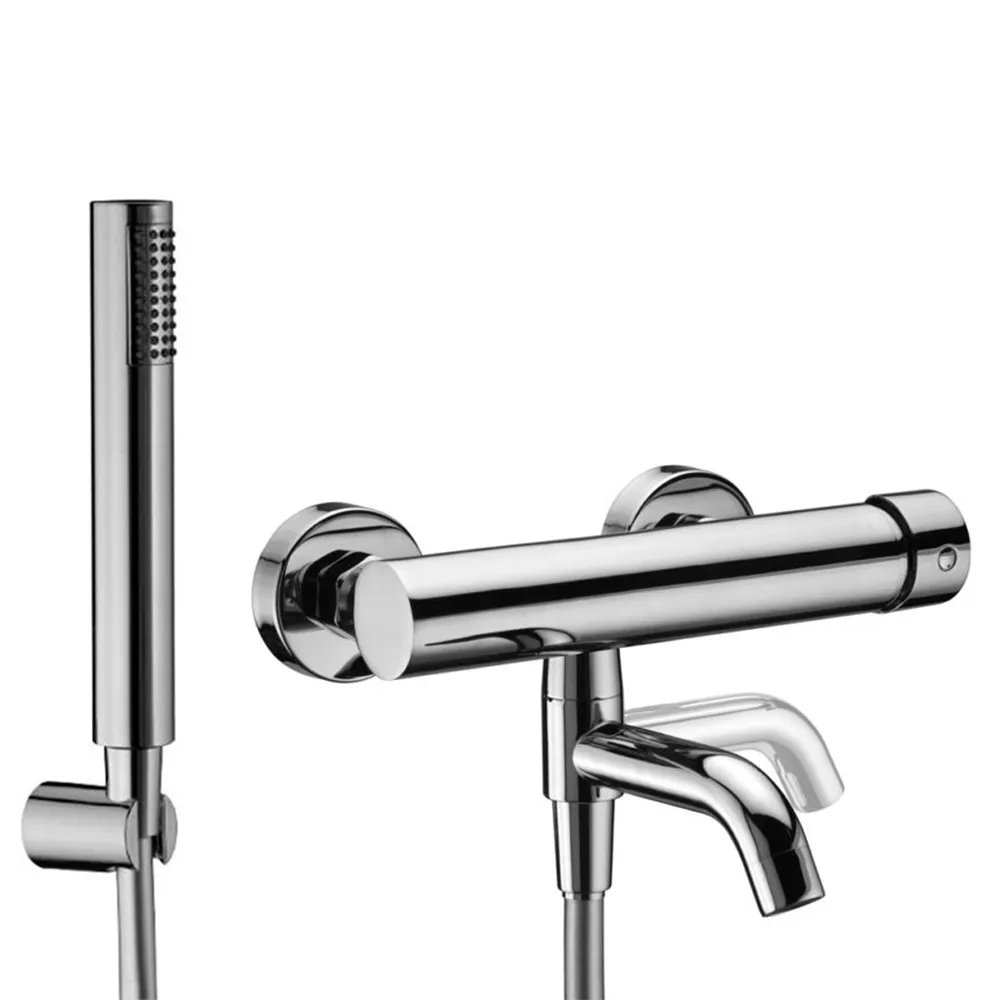foto del prodotto miscelatore vasca esterno cromato con duplex e kit doccino gemma