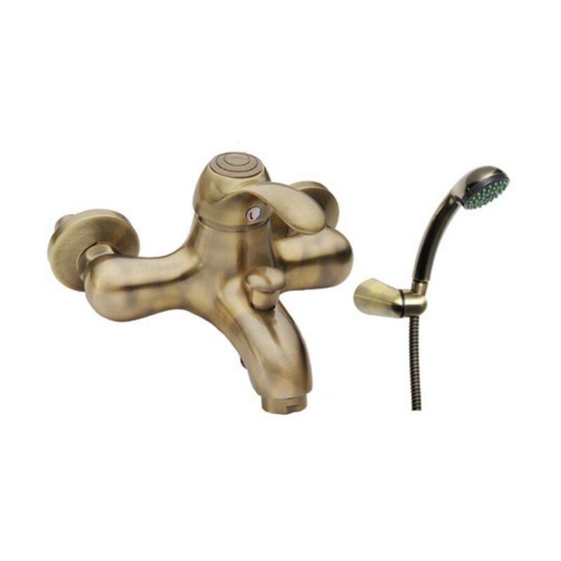 foto del prodotto miscelatore vasca finitura ottone antico serie oxford