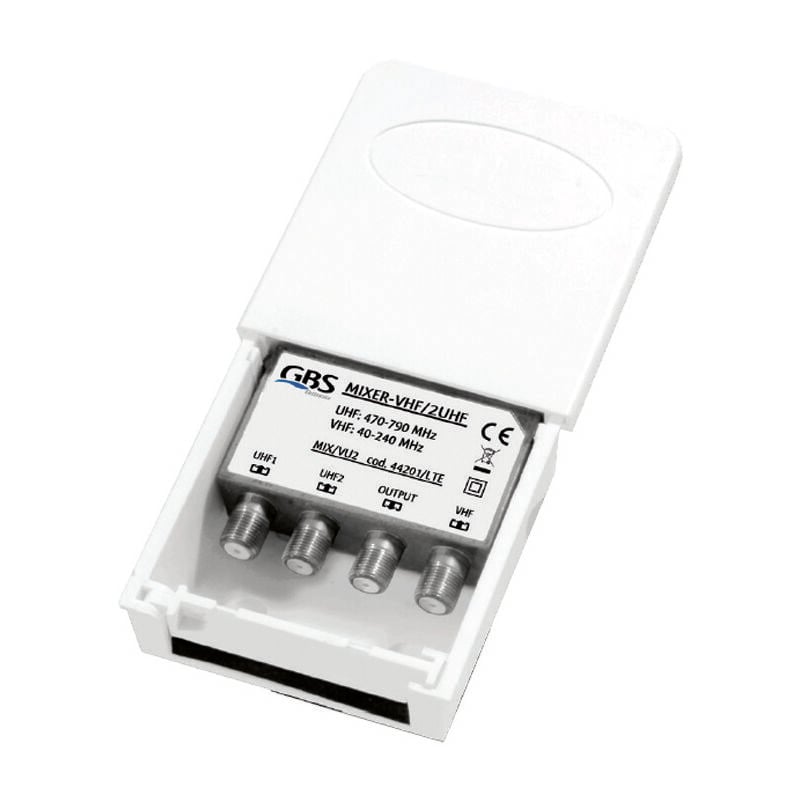 foto del prodotto miscelatore vhf e 2 uhf attacco f con filtro lte