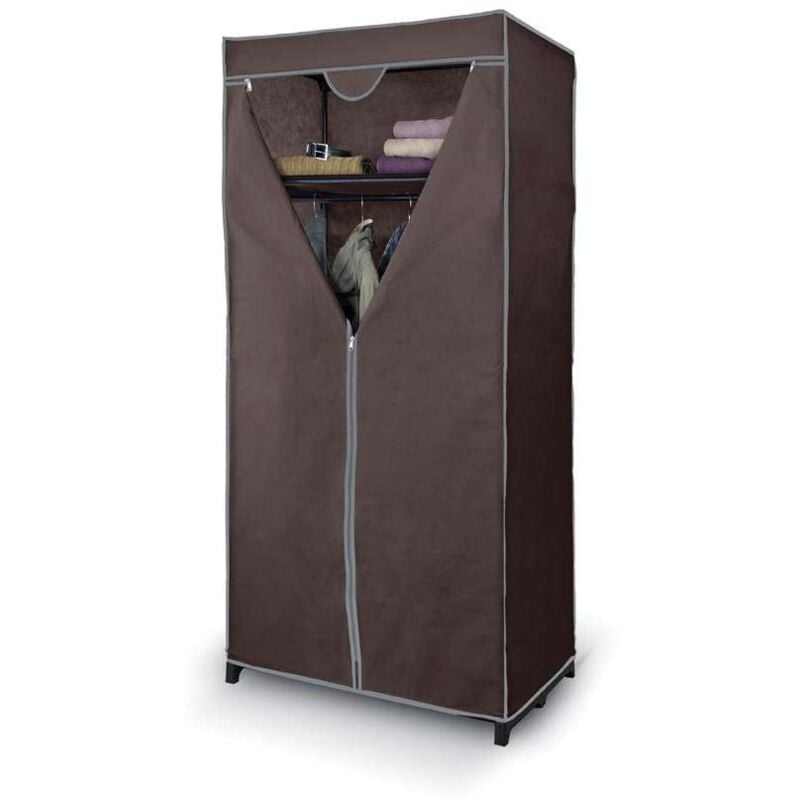 foto del prodotto misterpack armadio in tessuto tnt marrone 75x50x160 cm