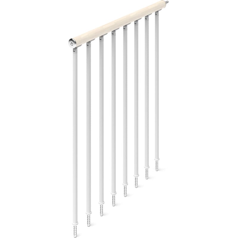 foto del prodotto misterstep balaustra lunghezza 100 cm colore corrimano legno sbiancato 84