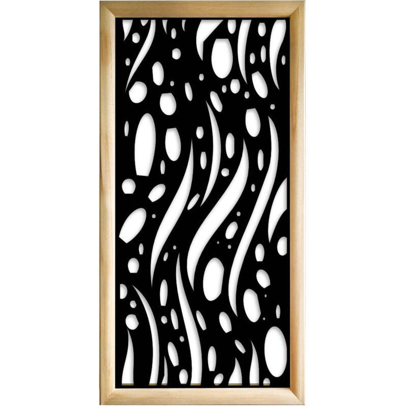 foto del prodotto mistral moduli decorativi in legno e pvc colore nero misura 73x148 cm