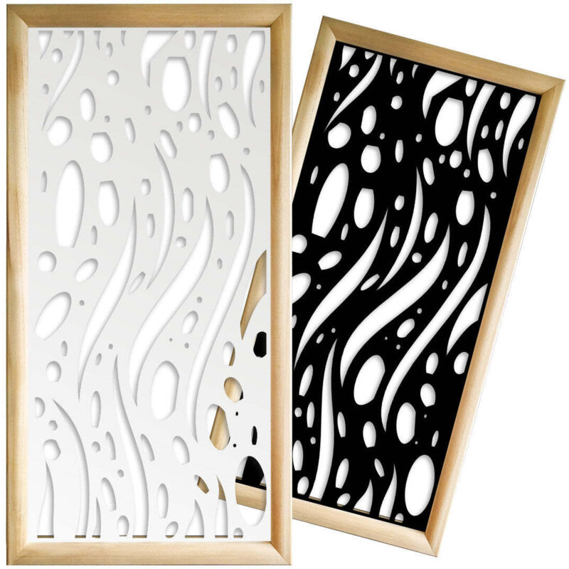 foto del prodotto mistral moduli decorativi in legno e pvc misura 73x148 cm colore bianco