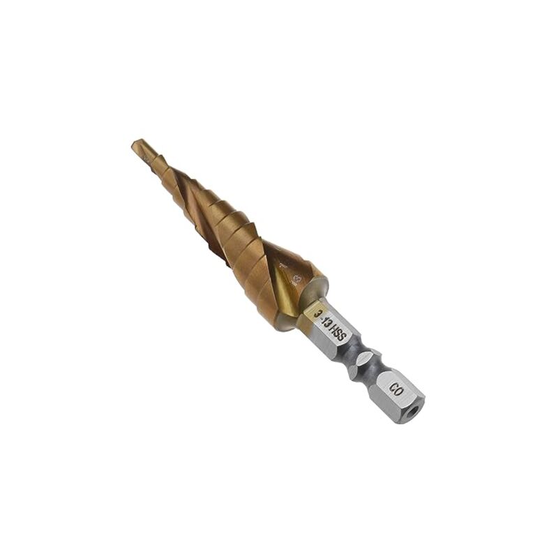 foto del prodotto misura metrica 3 13 mm punta da trapano a gradino versatile per fori di qualsiasi dimensione di cui hai bisogno